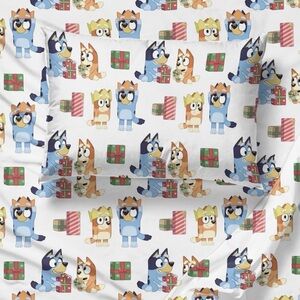 Bluey Twin Sheet Set - Holiday